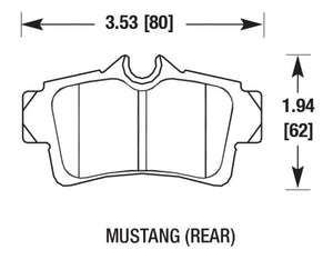 Rear Dual Caliper Bracket Kit - D154 / D154 Calipers - 94-04 Ford Mustang